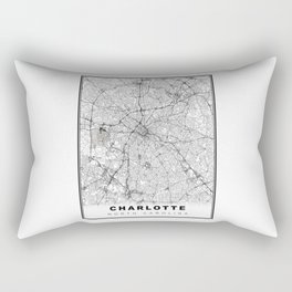 Charlotte Area Map Rectangular Pillow