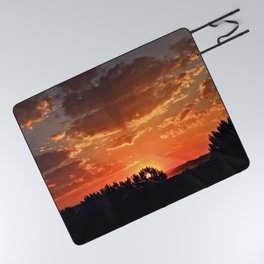Idaho Sunset Picnic Blanket