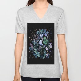 Mystical Garden V Neck T Shirt