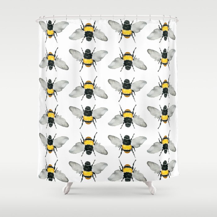 Bumble Bee Shower Curtain