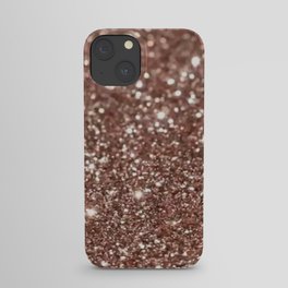 Rose Gold Glitter iPhone Case