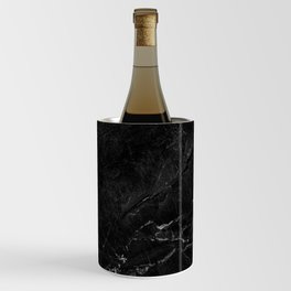 Black abstract natural marble pattern - beautiful home decor Wine Chiller