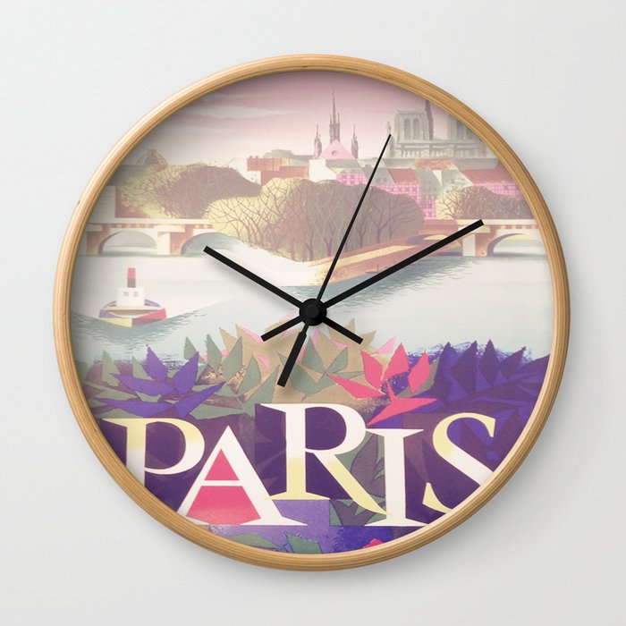 Vintage poster - Paris Wall Clock