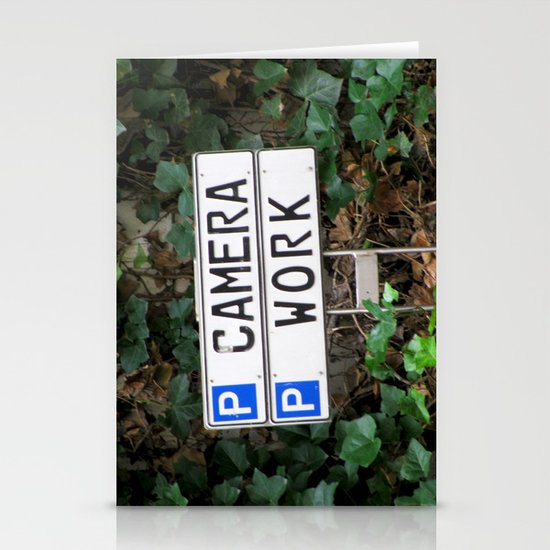 Camera work Stationery Cards
