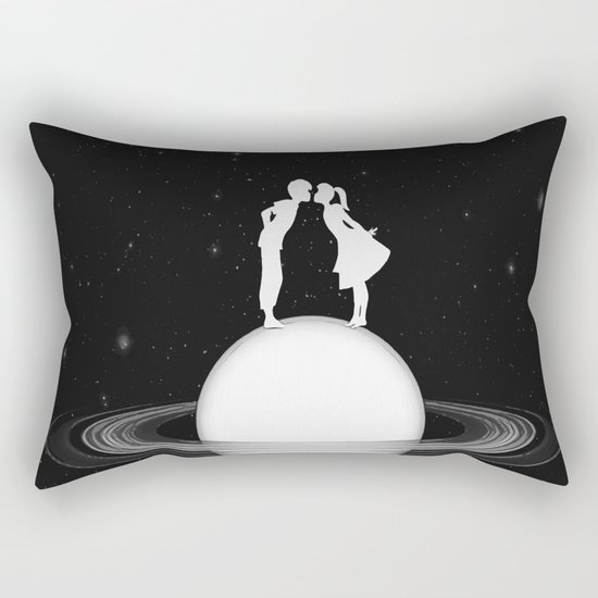 Love on Saturn Rectangular Pillow
