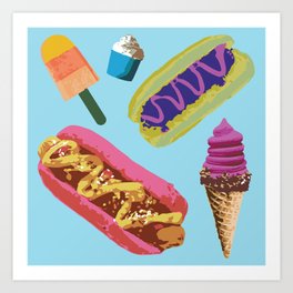 Summer Food Art Print