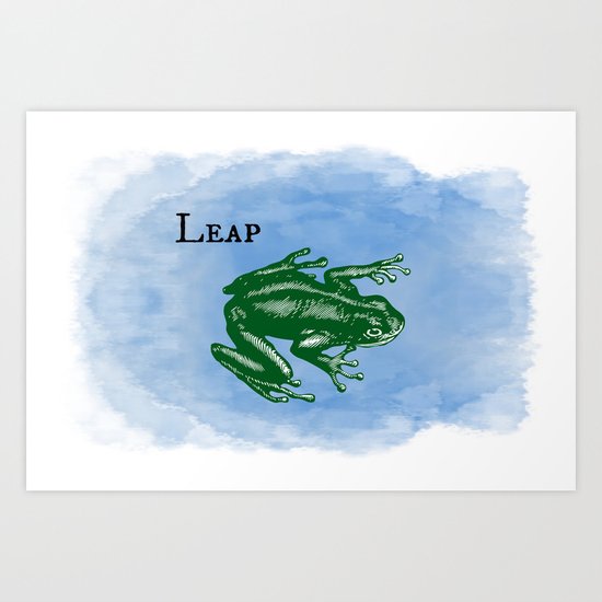 WordPlay : Leap frog Art Print