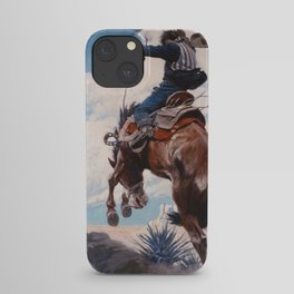 Bucking by Newell Convers Wyeth iPhone Case