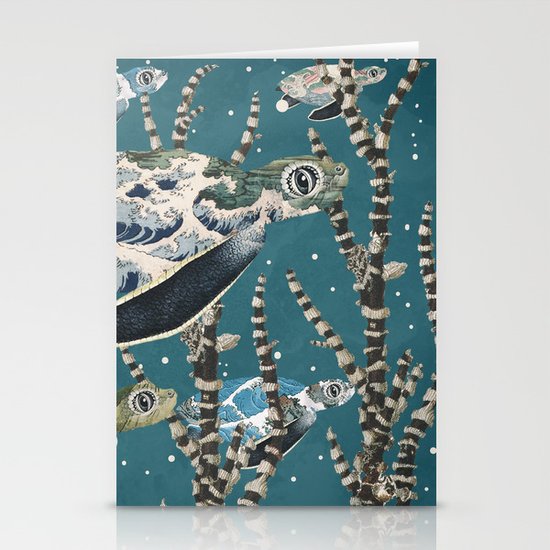 Turtle Migration Stationery Cards