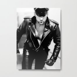 DADDY Metal Print | Master, Erotic, Leather, Fetish, Black And White, Sex, Photo, Daddy, Gay 
