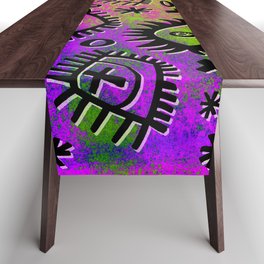 Alternative Trippy Eye Pattern (Neon) Table Runner