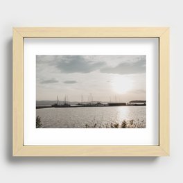 boats on Lake Champlain Recessed Framed Print