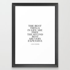 The Best Things In Life, Are Free The Second Best Are Very  Expensive,Inspired,Decor,Fa Throw Pillow by TypoHouse
