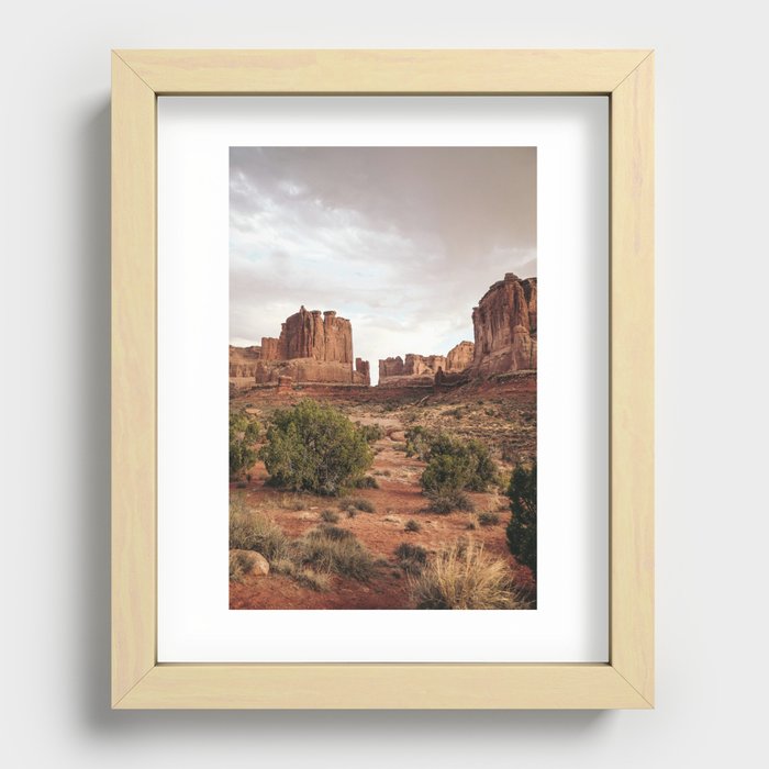 Desert Red Utah Rocks Recessed Framed Print