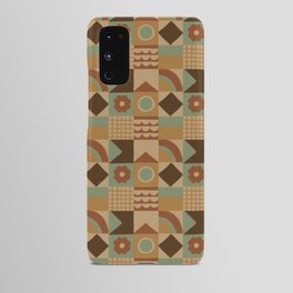 Brown tiles Android Case