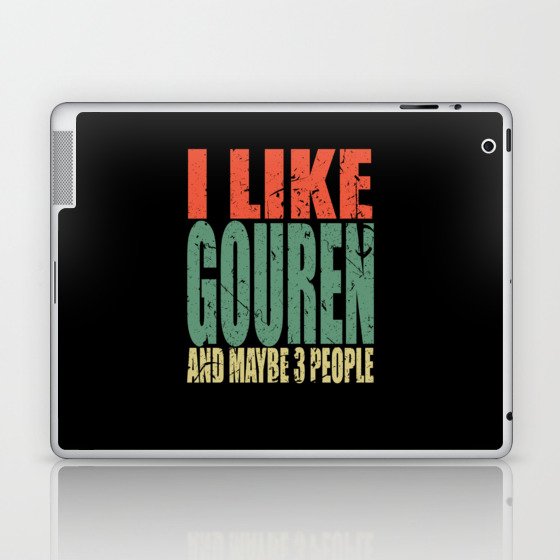 Gouren Saying funny Laptop & iPad Skin