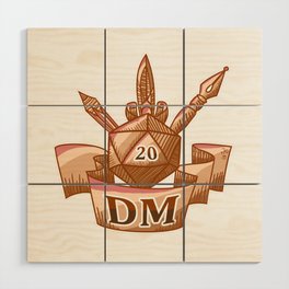 Dungeon Master's Tools Coat of Arms Wood Wall Art