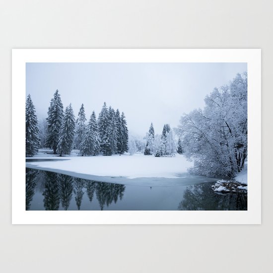 Silently Art Print