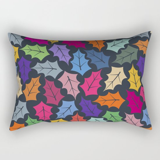 Colorful leaves III Rectangular Pillow