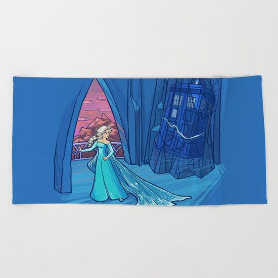 Frozen in Time and Space Beach Towel