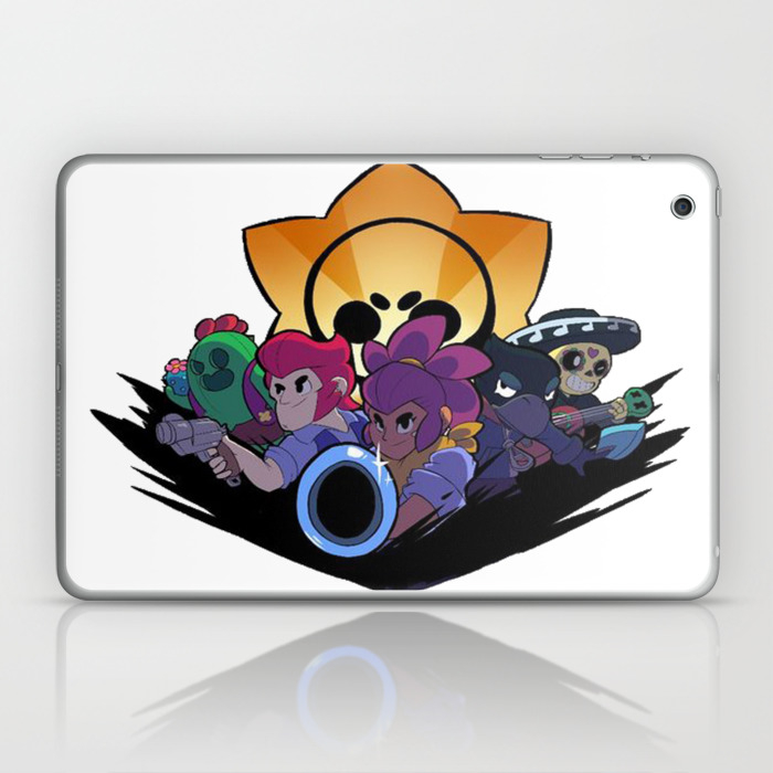 Spike Colt Shelly Crow And Poco Design Brawl Stars Laptop Ipad Skin By Zarcus11 Society6 - ipad mini brawl stars