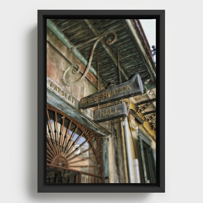 Preservation Hall Framed Canvas