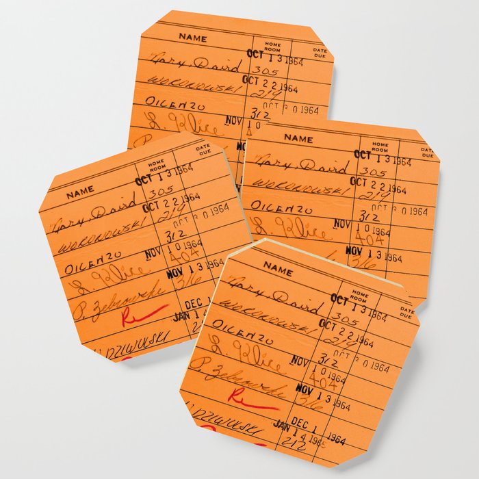 Library Card 23322 Orange Coaster