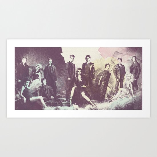 The Vampire Diaries TV Series Art Print