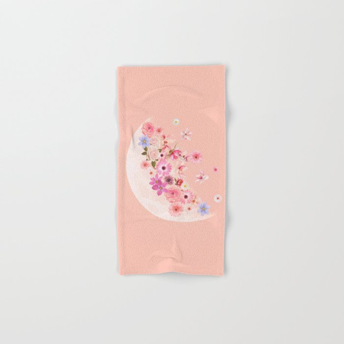 Spring Floral Moon Hand & Bath Towel