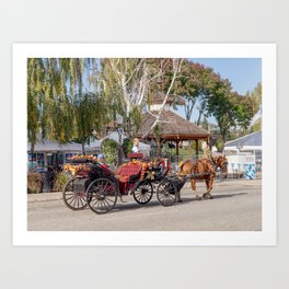 Leavenworth Washington | PNW Travel Photography | Horse Drawn Carriage Art Print