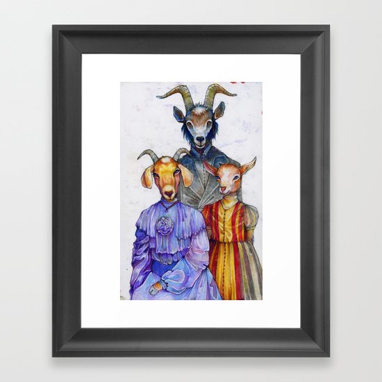 the van Goatsians Framed Art Print