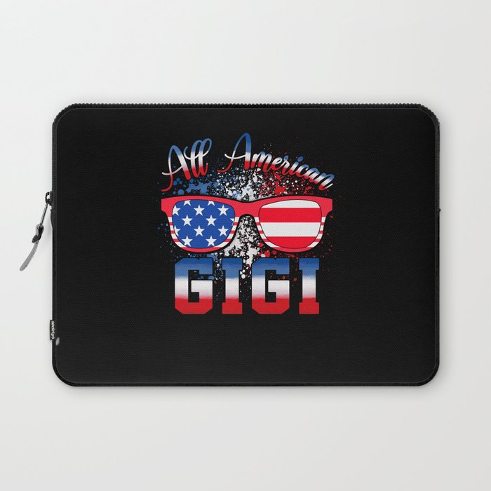 All american Gigi US flag 4th of July Laptop Sleeve