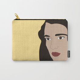 Winona Carry-All Pouch | Typography, Veronicasawyer, 80S, Popart, Illustration, Heathers, Yellow, Digital, Girl, 90S 
