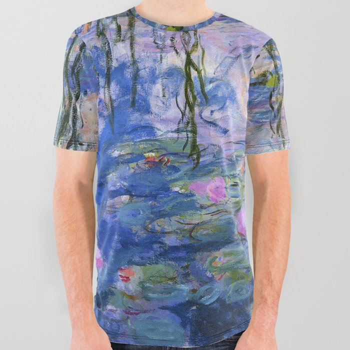 water lilies ,claude monet,  waterlilies All Over Graphic Tee