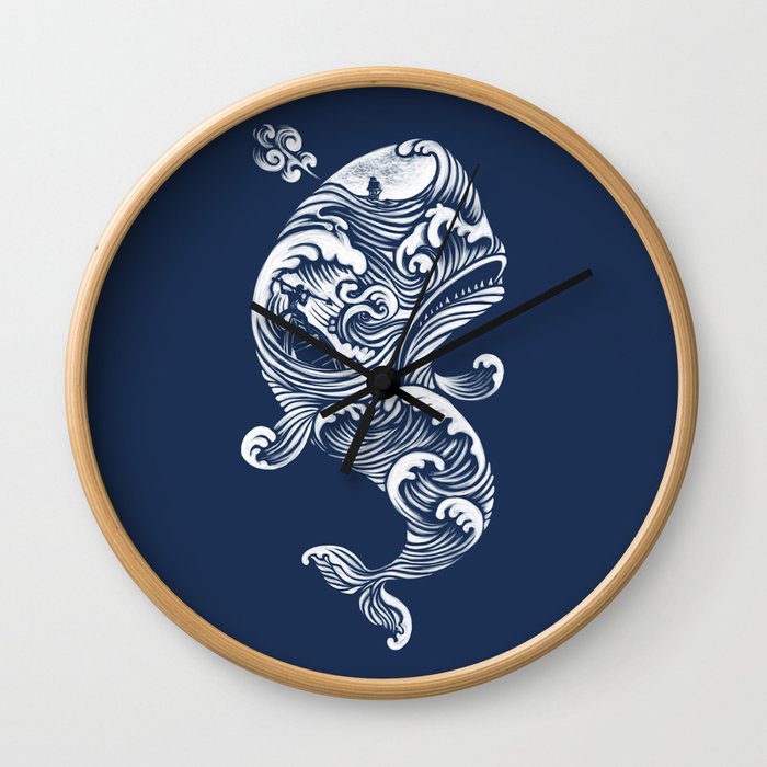 The White Whale  Wall Clock