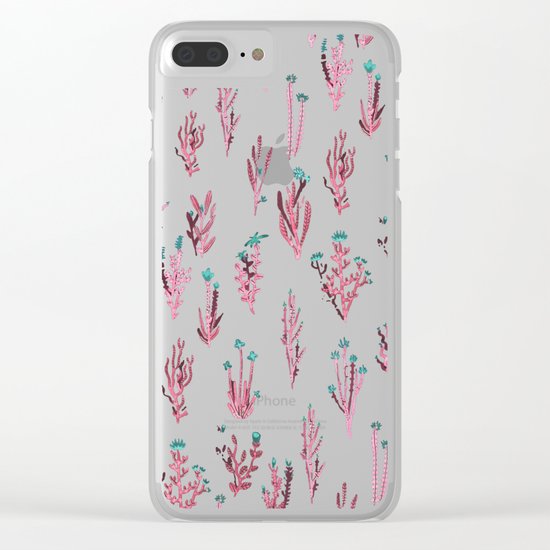 pink garden Clear iPhone Case