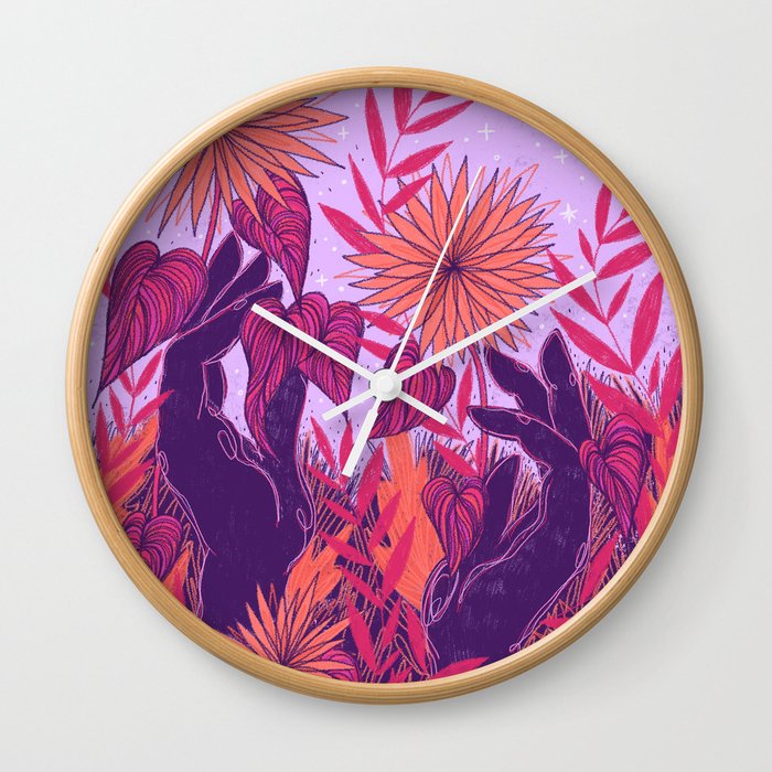 The Garden Was Already There Wall Clock