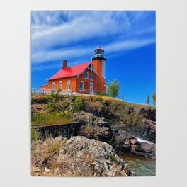 Eagle Harbor Light House  Poster