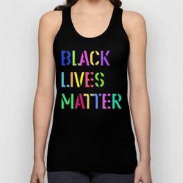 Black Lives Matter Colorful Stencil 1 Unisex Tank Top