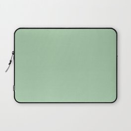 SOFT GREEN color. Solid color Laptop Sleeve