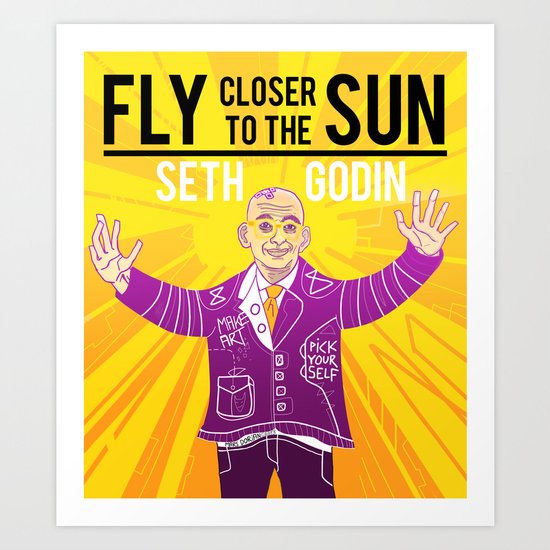 Fly closer to the sun Art Print