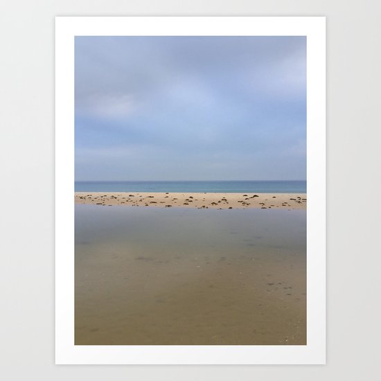 "Peace..." Lake, sand, sea and sky... Art Print