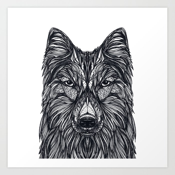 Husky Art Print