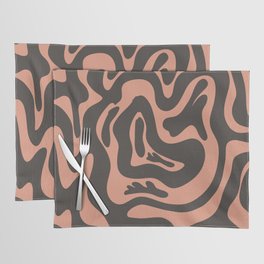 16 Abstract Liquid Swirly Shapes 220725 Valourine Digital Design Placemat
