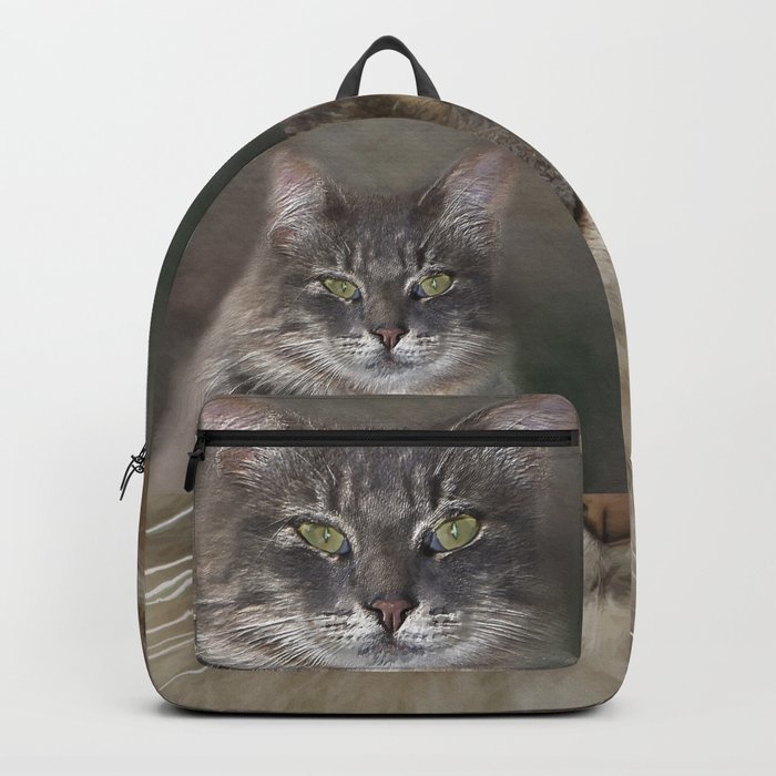 Miss Elegance cat portrait photography Backpack