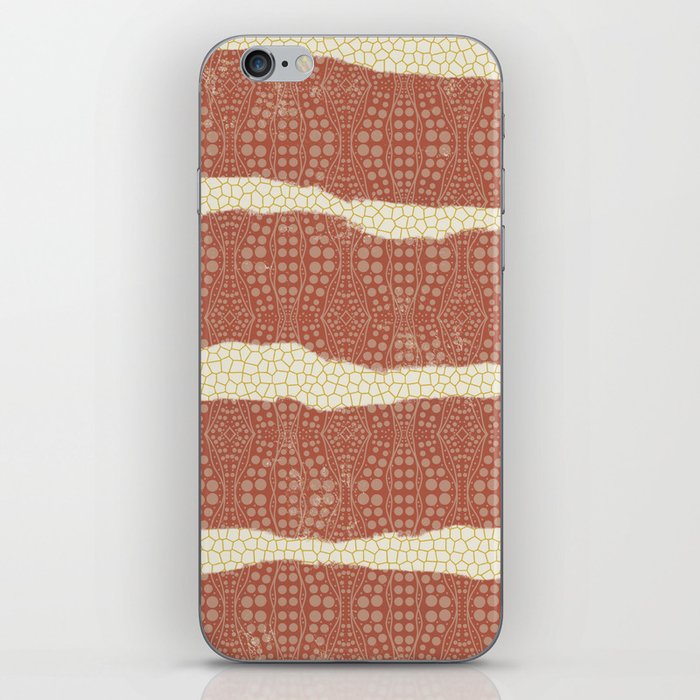 Retro bold patterned stripe design iPhone Skin