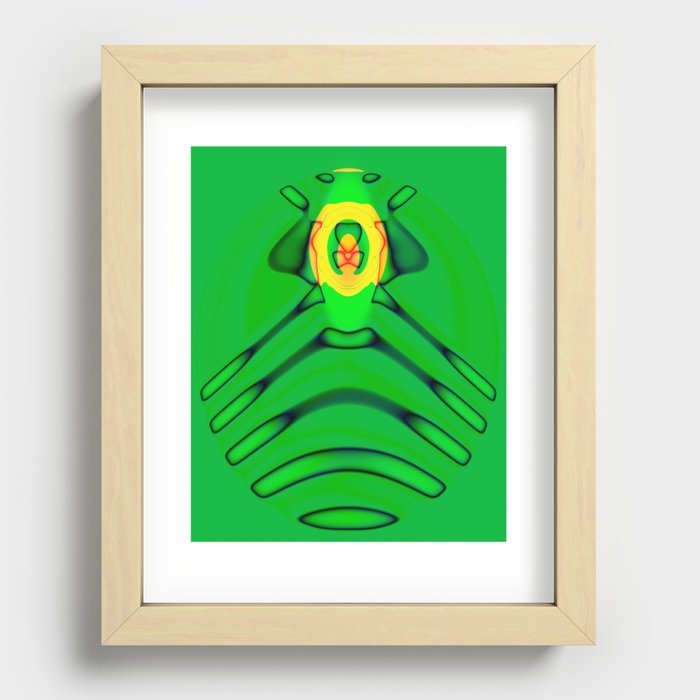 Church of the Radioactive Frog Recessed Framed Print