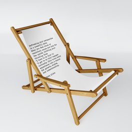 Reframing Your Perspective Cory Allen Motivational Quote (with permission from Cory Allen) Sling Chair