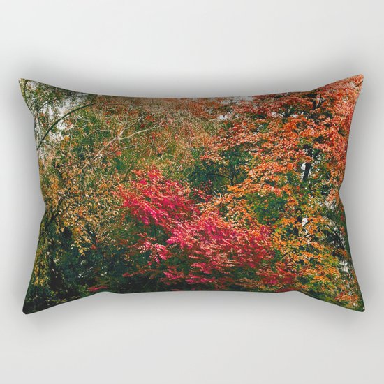 Autumn in the Garden Rectangular Pillow