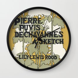 Pierre Puvis De chavannes, a sketch Lily Lewis Wall Clock